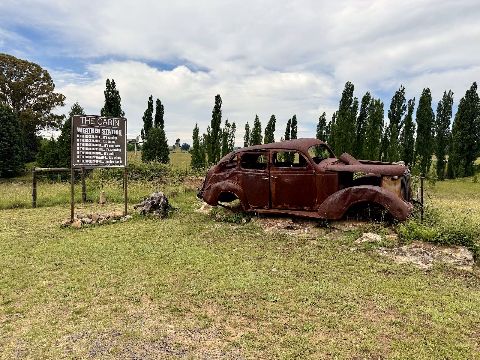 Old car in the veld
