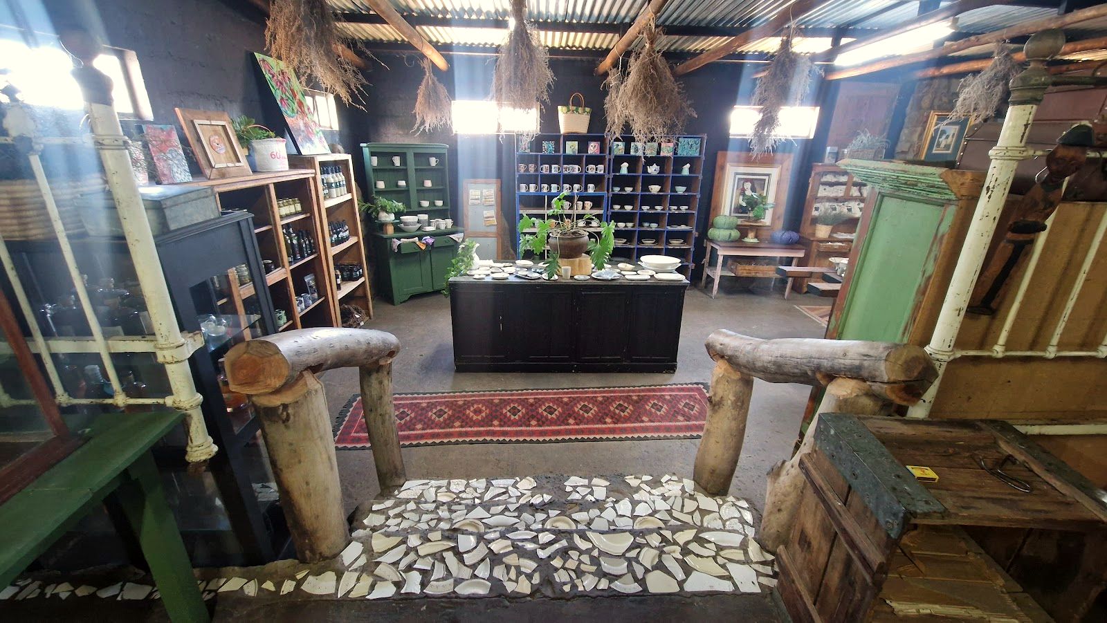 Inside the shops